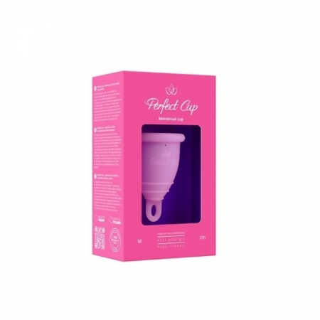 PERFECT CUP Polski kubeczek menstruacyjny z pętelką RÓŻOWY Rozm. M